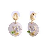 Blossom Dreams Golden Drop Earrings