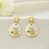 Blossom Dreams Golden Drop Earrings