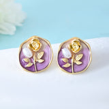 Blossom Lavender Dream Stud Earrings