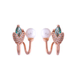 Blossom Aqua Pearl Stud Earrings