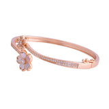 Sparkling Elegance Floral Whisper American Diamond Bracelet