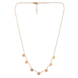 Sparkling Elegance Blossom Charm Gold Necklace