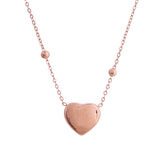 Sparkling Elegance Heartbeat Bliss Gold Necklace