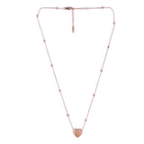 Sparkling Elegance Heartbeat Bliss Gold Necklace