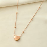 Sparkling Elegance Heartbeat Bliss Gold Necklace