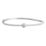 Sparkling Elegance Frosted American Diamond Bracelet