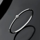 Sparkling Elegance Frosted American Diamond Bracelet