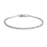 Sparkling Elegance Eclipsed American Diamond Tennis Bracelet