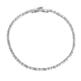 Sparkling Elegance Eclipsed American Diamond Tennis Bracelet