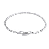 Sparkling Elegance Eclipsed American Diamond Tennis Bracelet