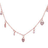 Sparkling Elegance Heart of Joy Charm Necklace