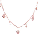 Sparkling Elegance Heart of Joy Charm Necklace