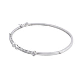 Sparkling Elegance Silver Reverie American Diamond Bracelet