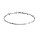 Sparkling Elegance Silver Reverie American Diamond Bracelet