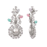 Sparkling Elegance Multicolored Cz Studded Earrings