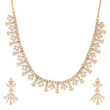 Sparkling Elegance Regal Shine American Diamond Necklace Set