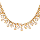 Sparkling Elegance Regal Shine American Diamond Necklace Set