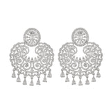 Sparkling Elegance The Queen'S American Diamond Earrings