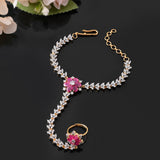 Sparkling Elegance Timeless Blossom American Diamond Hath Phool