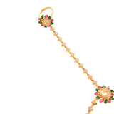 Sparkling Elegance Radiant Blooms American Diamond Hath Phool