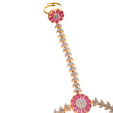 Sparkling Elegance Regal Radiance American Diamond Hath Phool