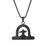 Eclipse Black Shivling Pendant for Men