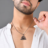 Eclipse Black Shivling Pendant for Men