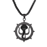 Eclipse Stylish Bold Black Trishul Mens Pendant