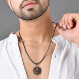 Eclipse Stylish Bold Black Trishul Mens Pendant