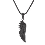 Eclipse Feathered Black Trishul Mens Pendant