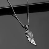 Eclipse Feathered Black Trishul Mens Pendant