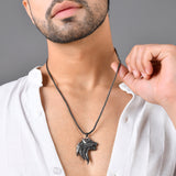 Eclipse Dragon Black Mens Pendant