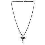 Eclipse Enigmatic Black Dragon Mens Pendant