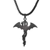 Eclipse Enigmatic Black Dragon Mens Pendant