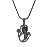 Eclipse Enigmatic Black Ganesha Mens Pendant