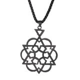 Eclipse Geometric Black Mens Pendant