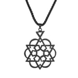 Eclipse Geometric Black Mens Pendant