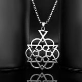 Eclipse Geometric Black Mens Pendant