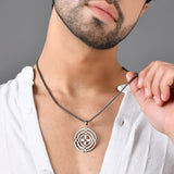 Eclipse Contemporary Black Mens Pendant