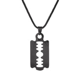 Eclipse Stylish Black Blade Mens Pendant