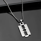 Eclipse Stylish Black Blade Mens Pendant