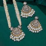 Kundan Elegance Rajwada Haar Necklace Set