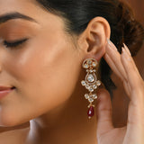 Kundan Elegance Mohini Dangler Earrings