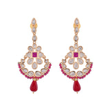 Kundan Elegance Ghoomar Dangler Earrings