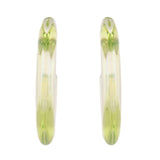 Resin Green Gradient Hoop Earrings