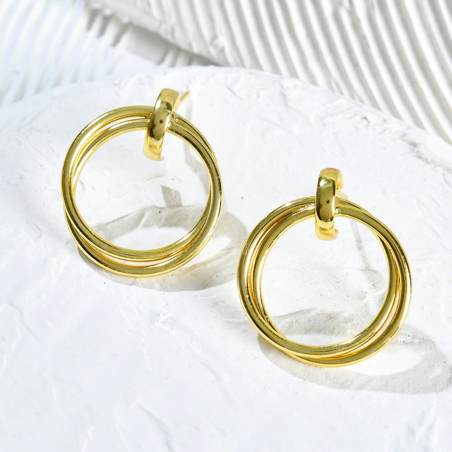 Voyage Eternal Loop Gold Earrings