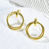 Voyage Eternal Loop Gold Earrings