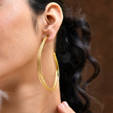 Voyage Golden Swing Hoop Earrings