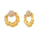 Voyage Pearlescent Gold Earrings