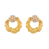 Voyage Pearlescent Gold Earrings